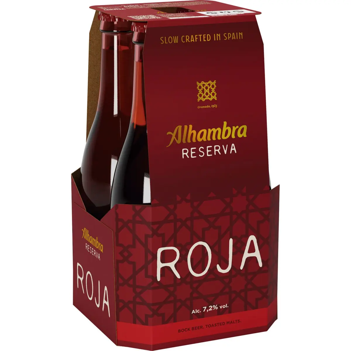 Reserva Roja Beer Glass Bottle 4-Pack Alhambra