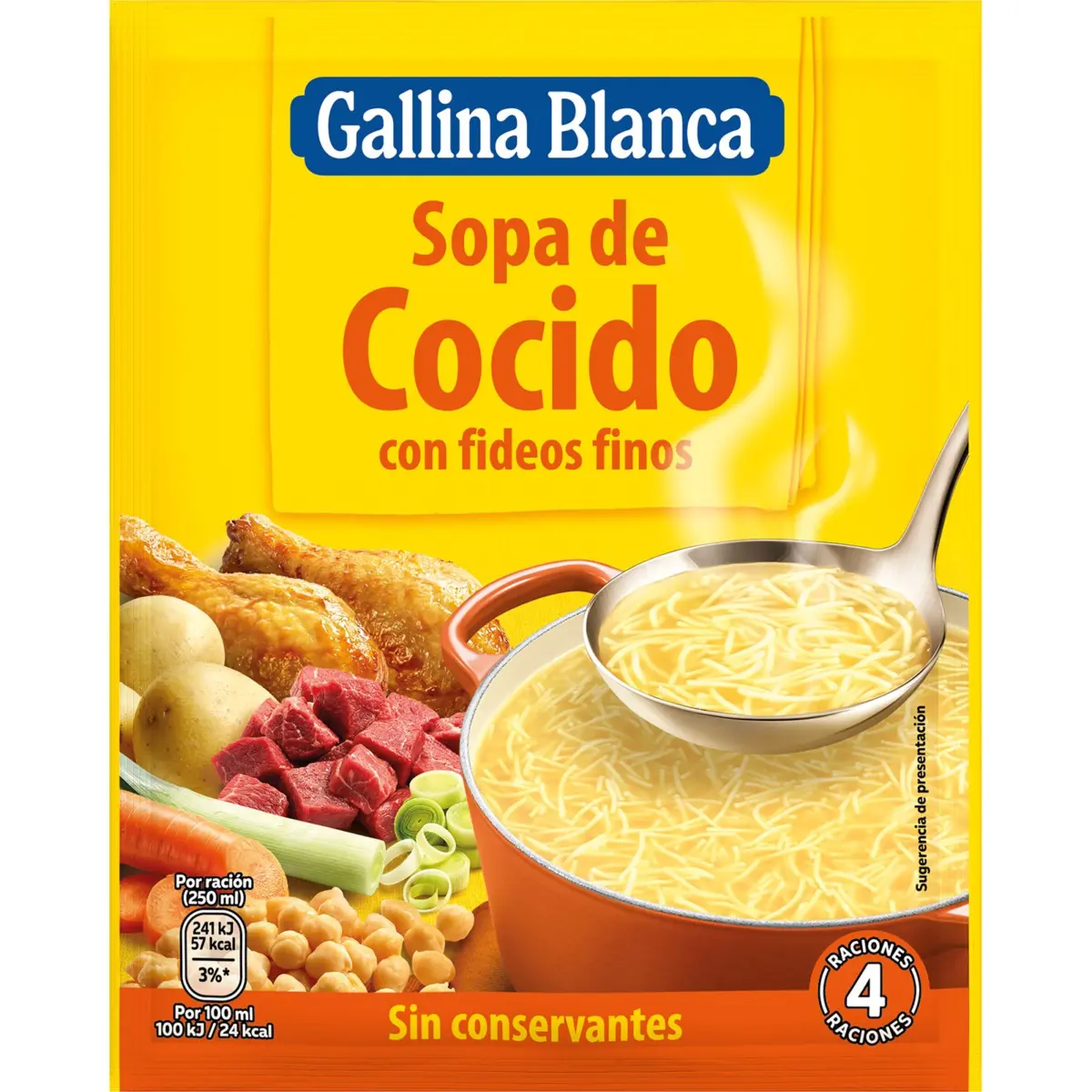 Sopa deshidratada de cocido G.blanca