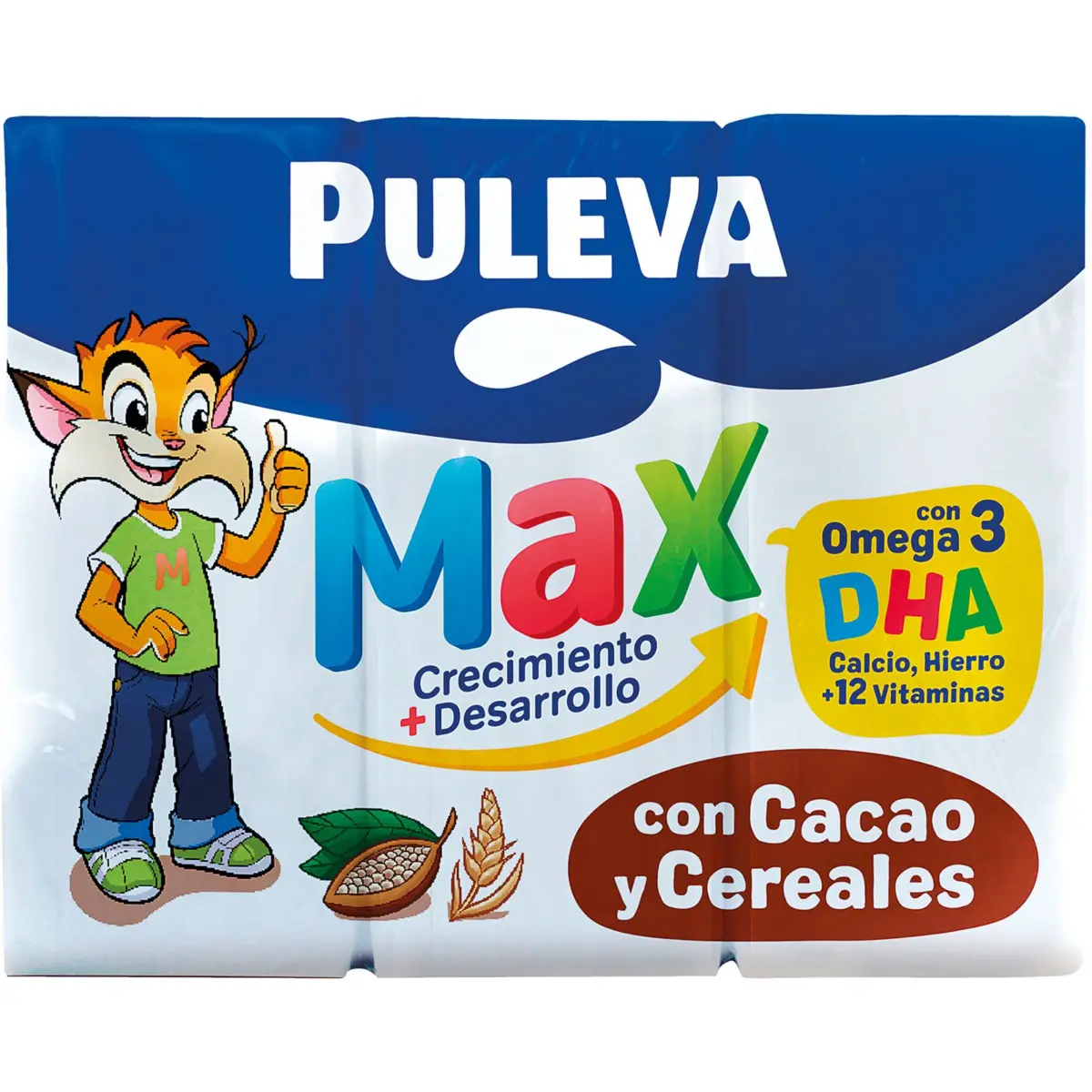 Dairy drink Max with cocoa and cereals P3 Puleva