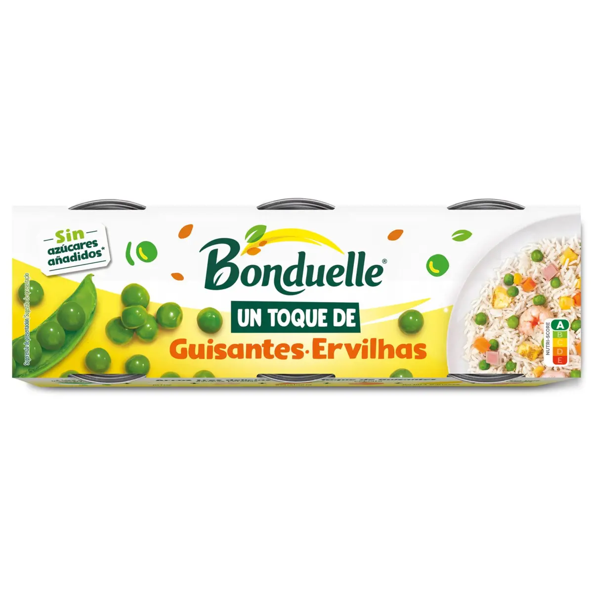 Erbsen, 3 Dosen Bonduelle