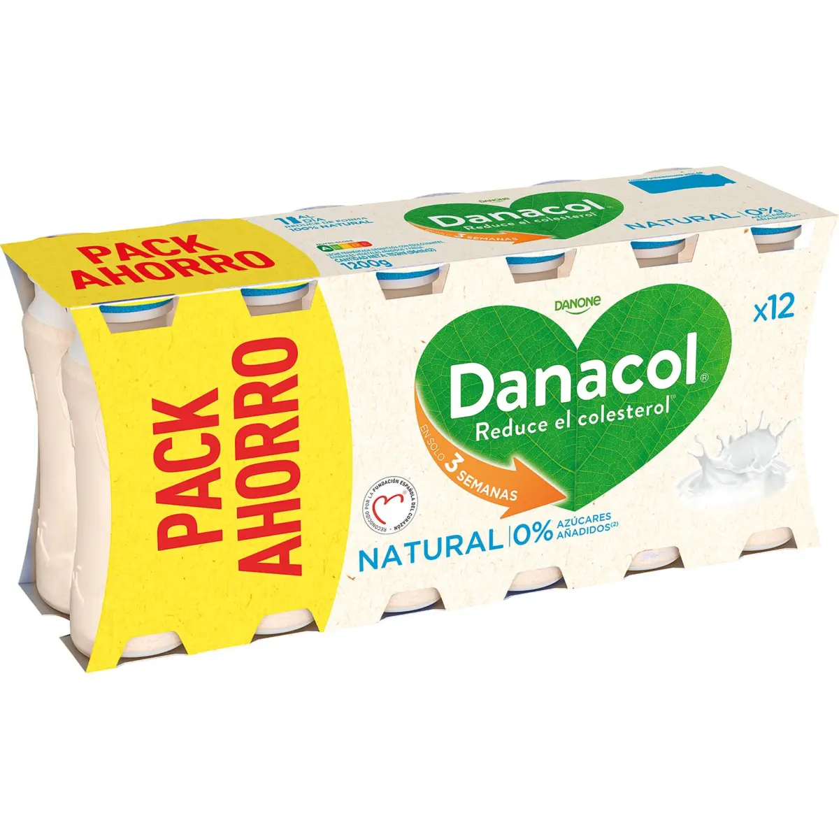 Danacol Natural No Added Sugars Danone
