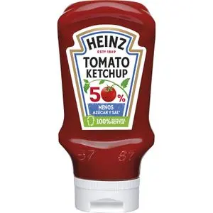 Ketchup Heinz avec 50 % de sucre et de sel en moins