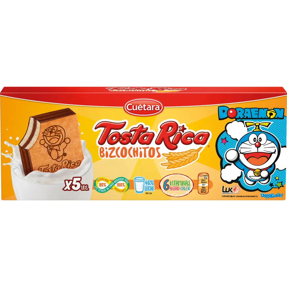 Bescuits petits Tosta Rica, caixa de 5 unitats Cuetara