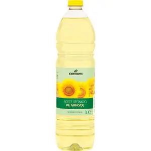 Oli de gira-sol Consum, ampolla