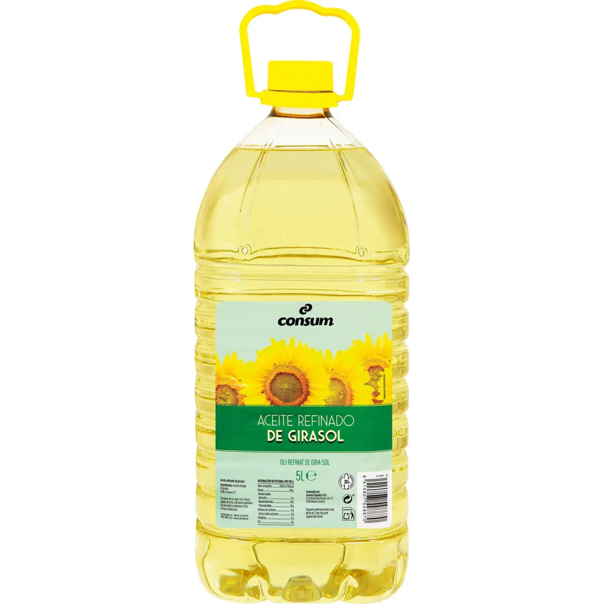 Sonnenblumenöl Consum, Flasche