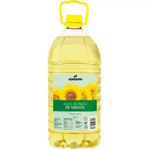 Oli de gira-sol Consum, ampolla