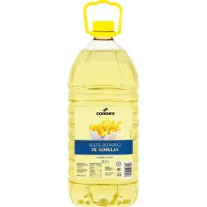 Oli de llavors Consum, ampolla