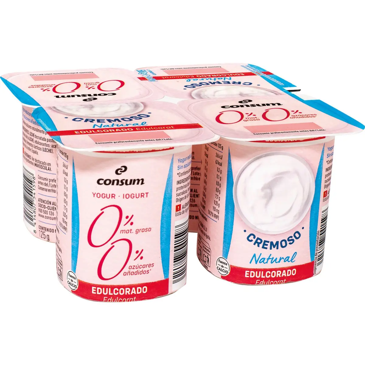 Iogurt cremós natural 00% edulcorat Consum