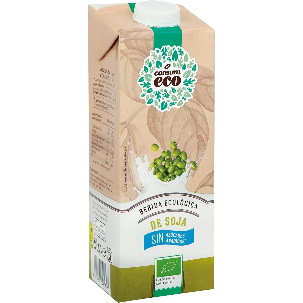 Beguda de soja sense sucres afegits Consum Eco