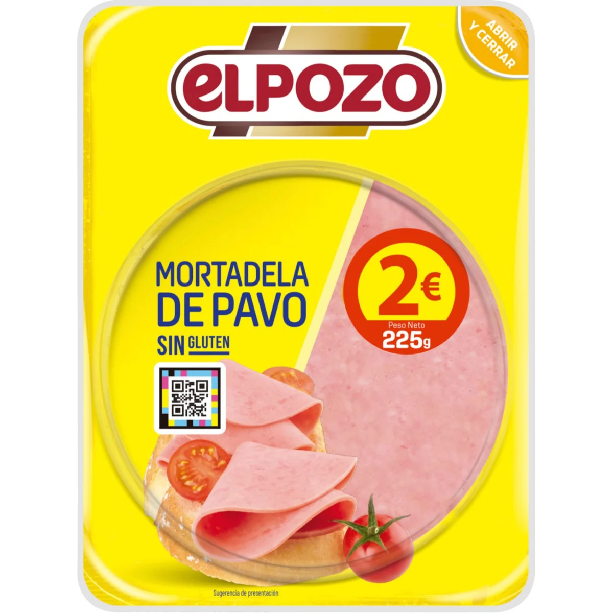 Putenmortadella in Scheiben Elpozo