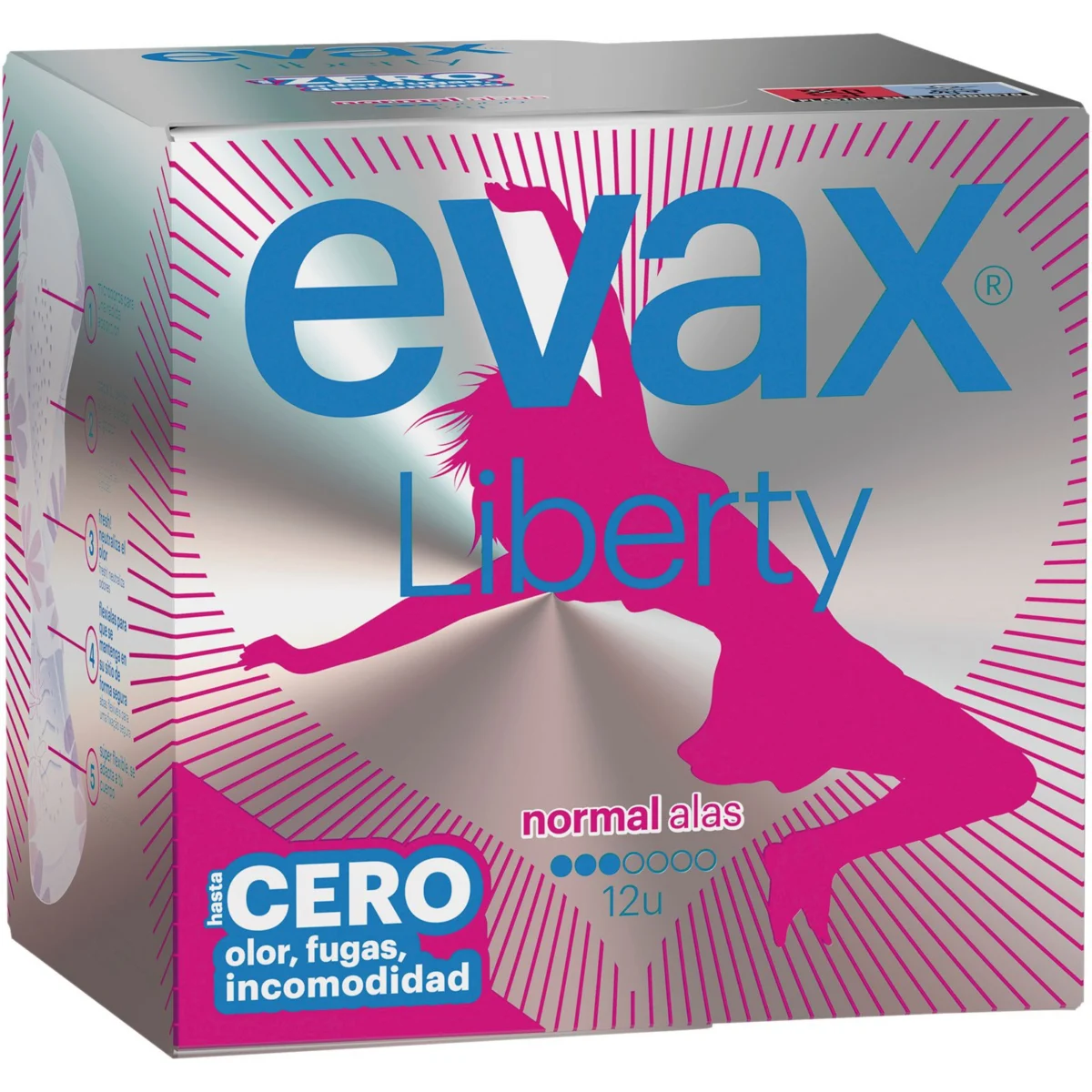 Serviettes Liberty Normal avec ailettes Evax