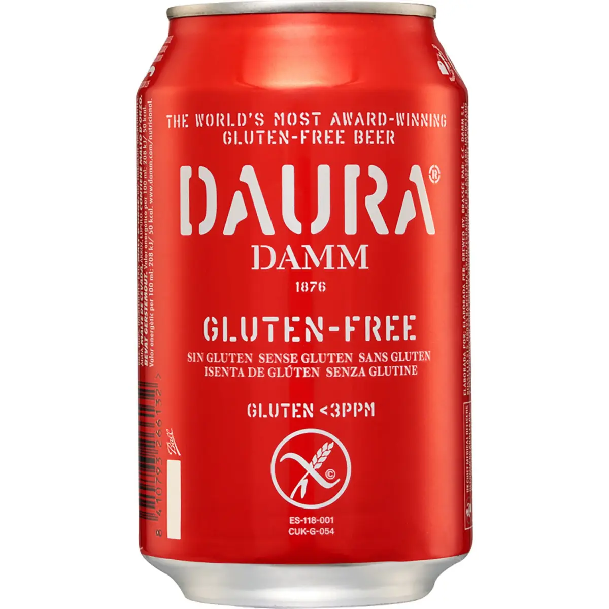 Cerveza sin Gluten Lata Daura