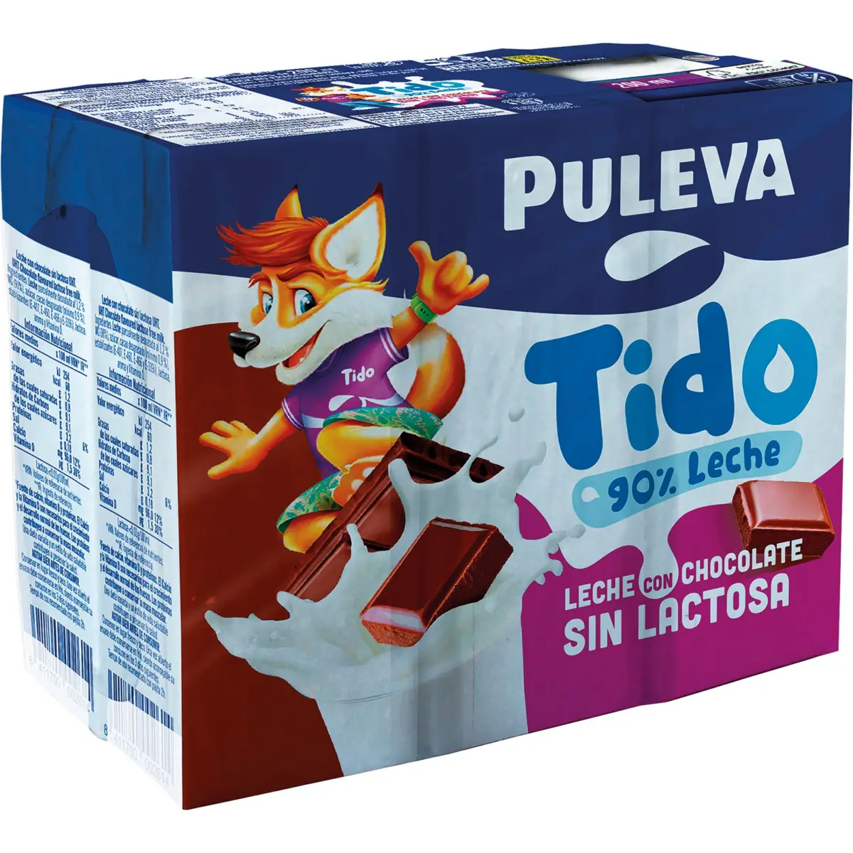Laktosefreier Schokoladenmilchshake, 6er-Pack Puleva