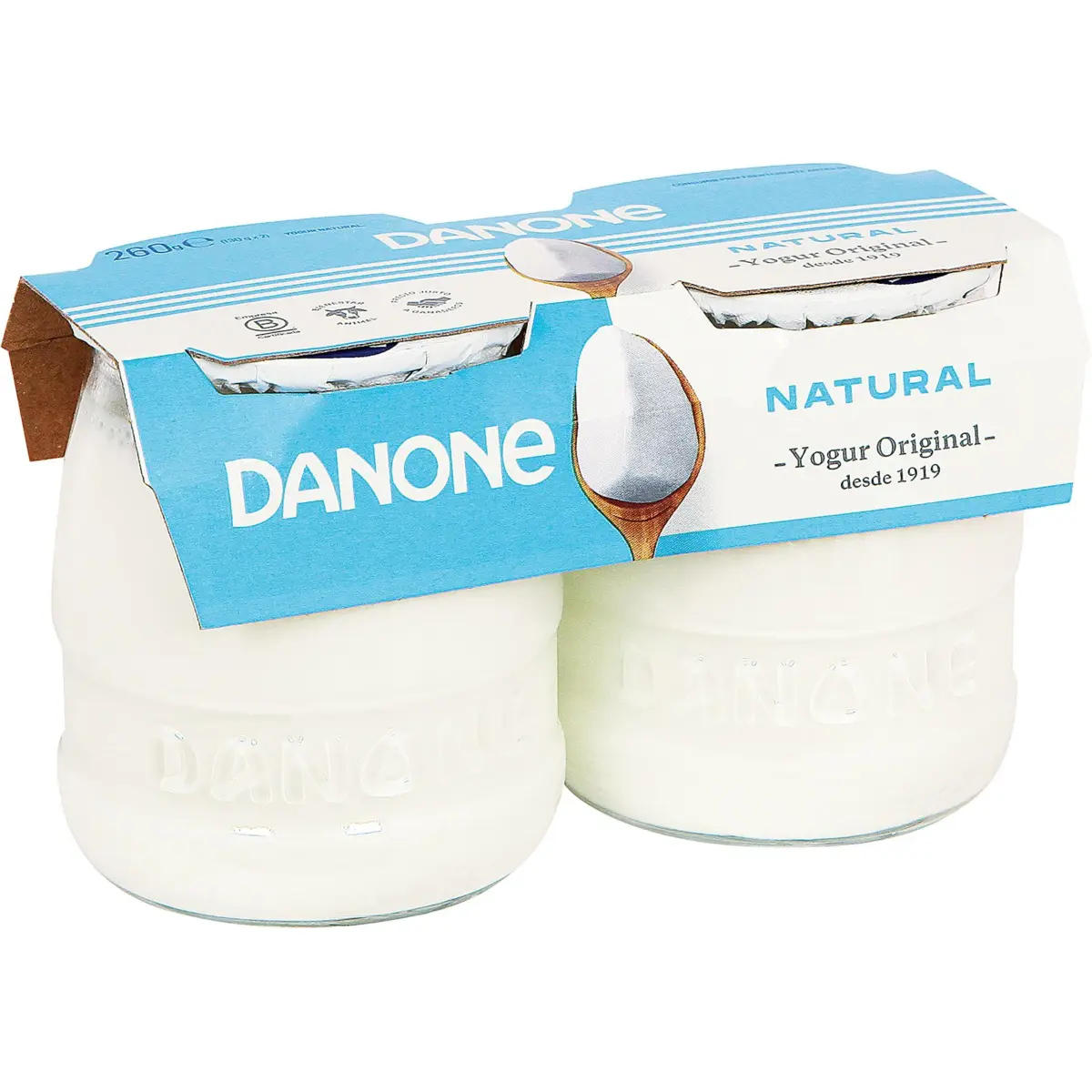 Yogur Original Natural Pack de 2 Unidades Danone