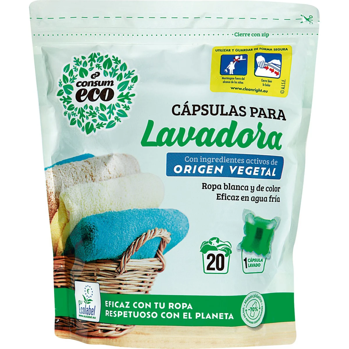 Detergente Cápsulas Eco Consum Eco