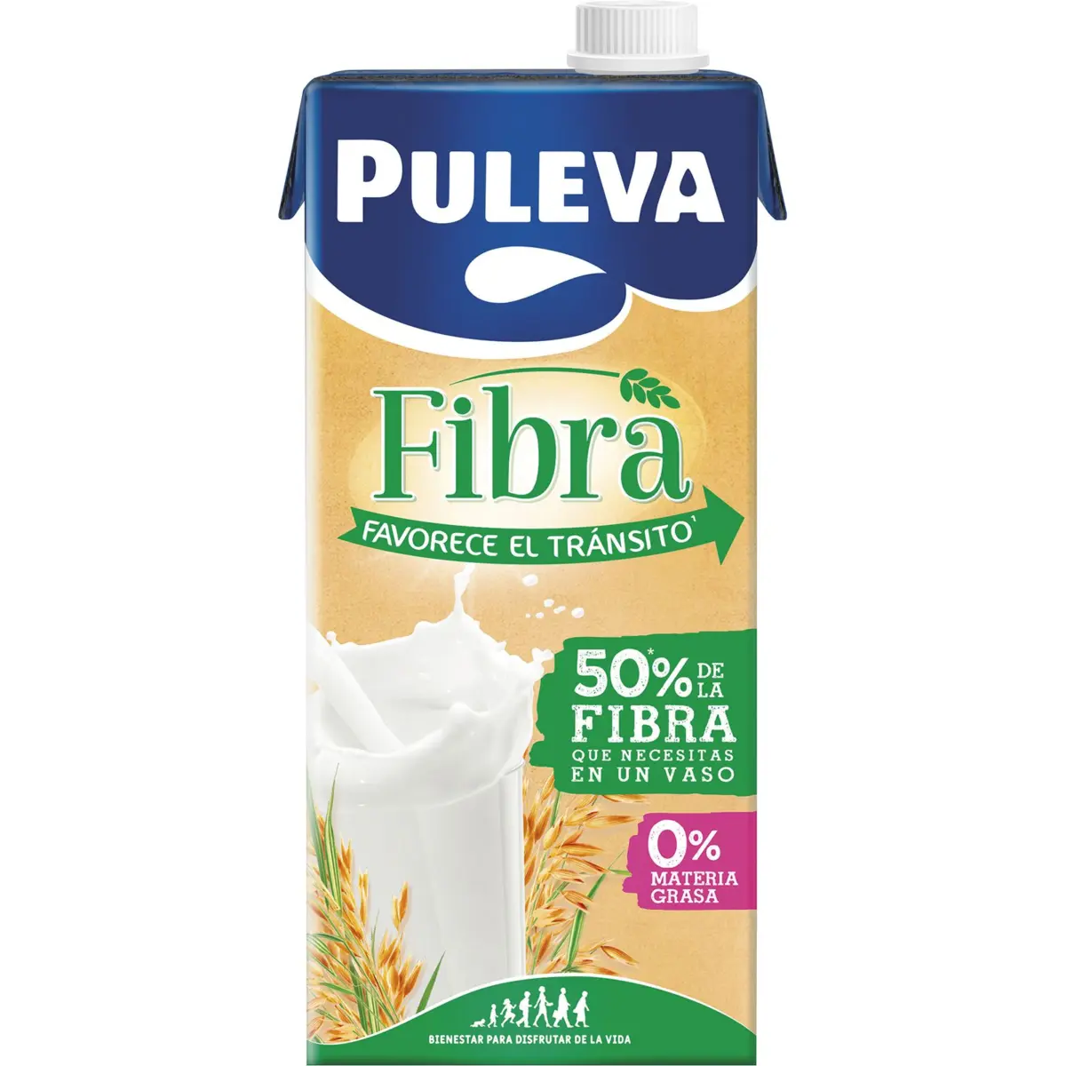 Préparation lactée avec fibres Puleva en brique
