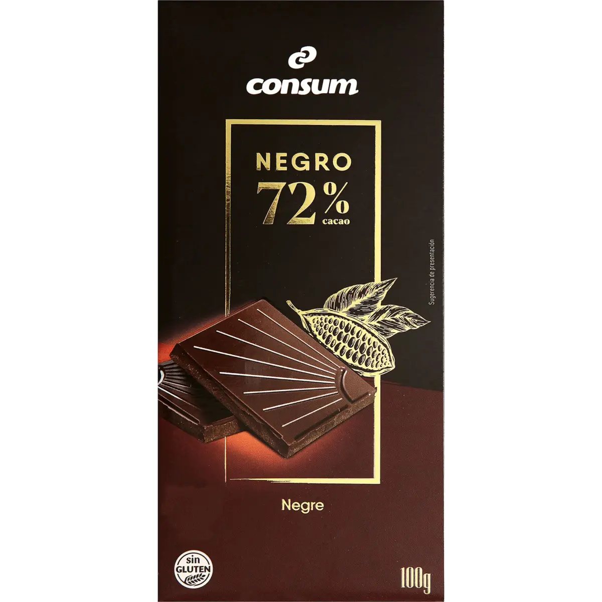 Xocolata negra Consum 72% cacau