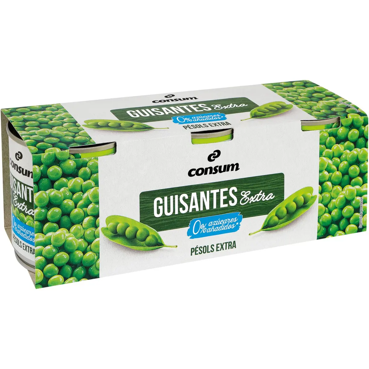 Medium Peas, 3-pack of cans Consum