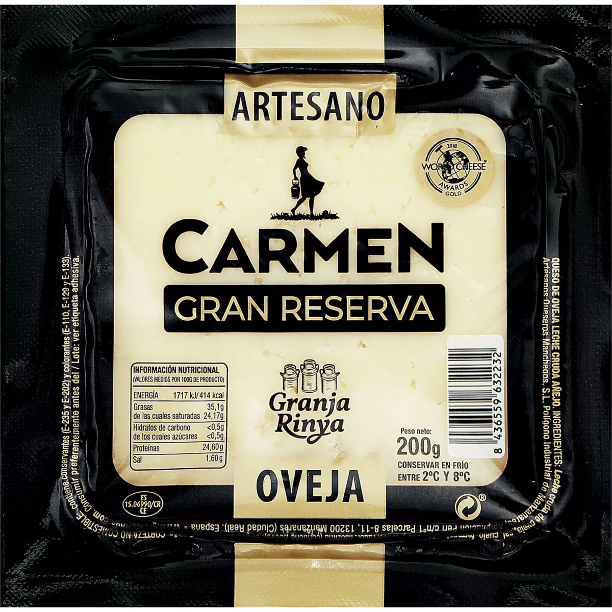 Queso de Oveja Añejo Leche Cruda Carmen