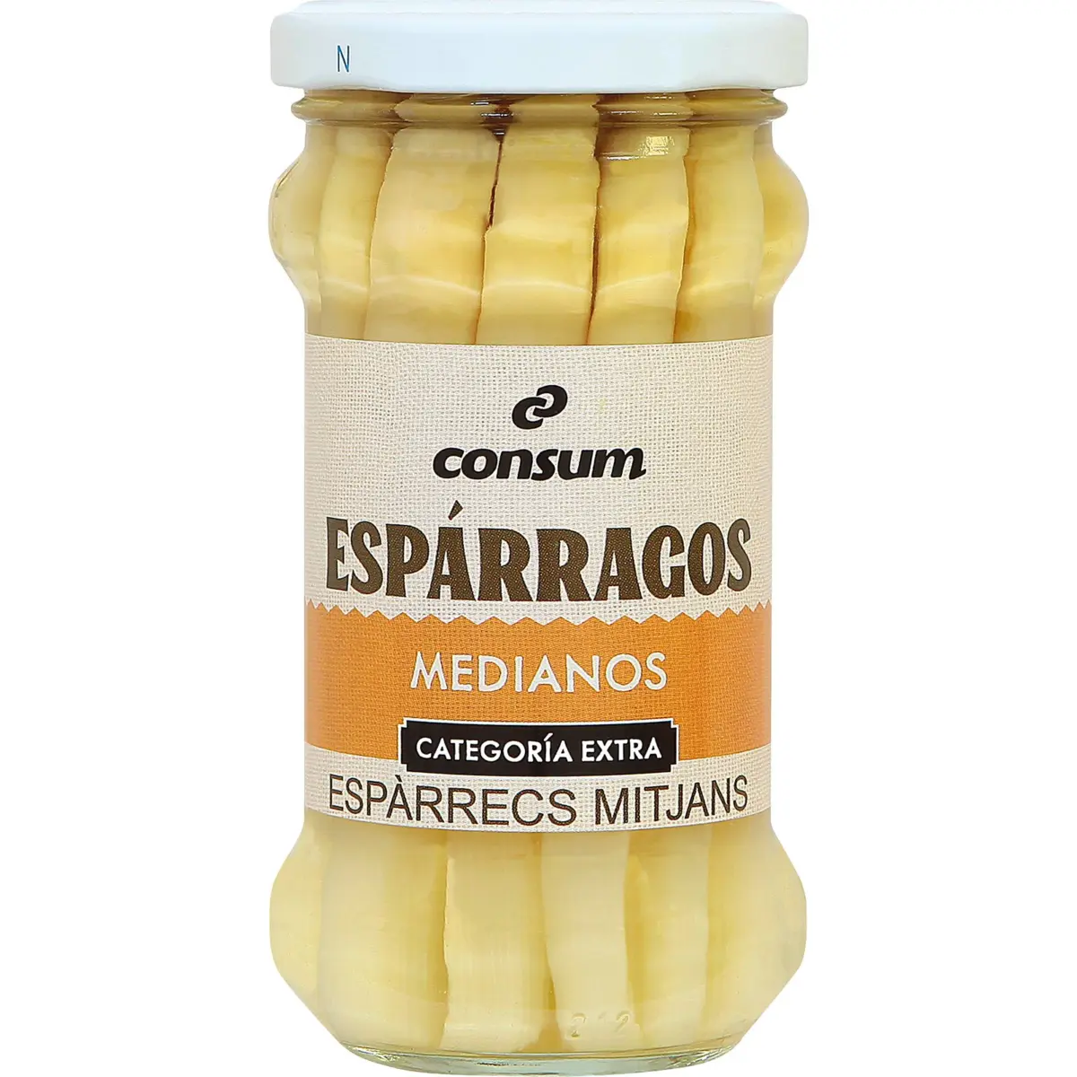 Spargel mittlerer Größe, extra Qualität, im Glas Consum
