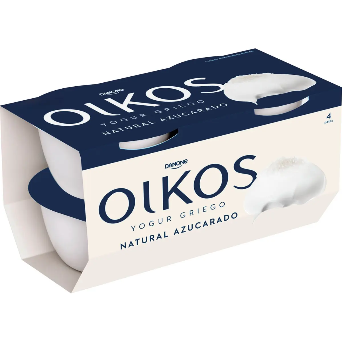Yaourt grec nature sucré Oikos Danone