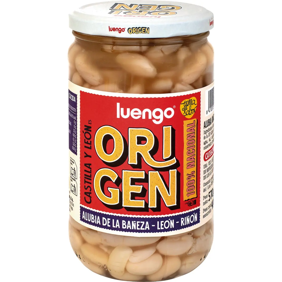 Cooked beans, 100% nationally sourced Luengo