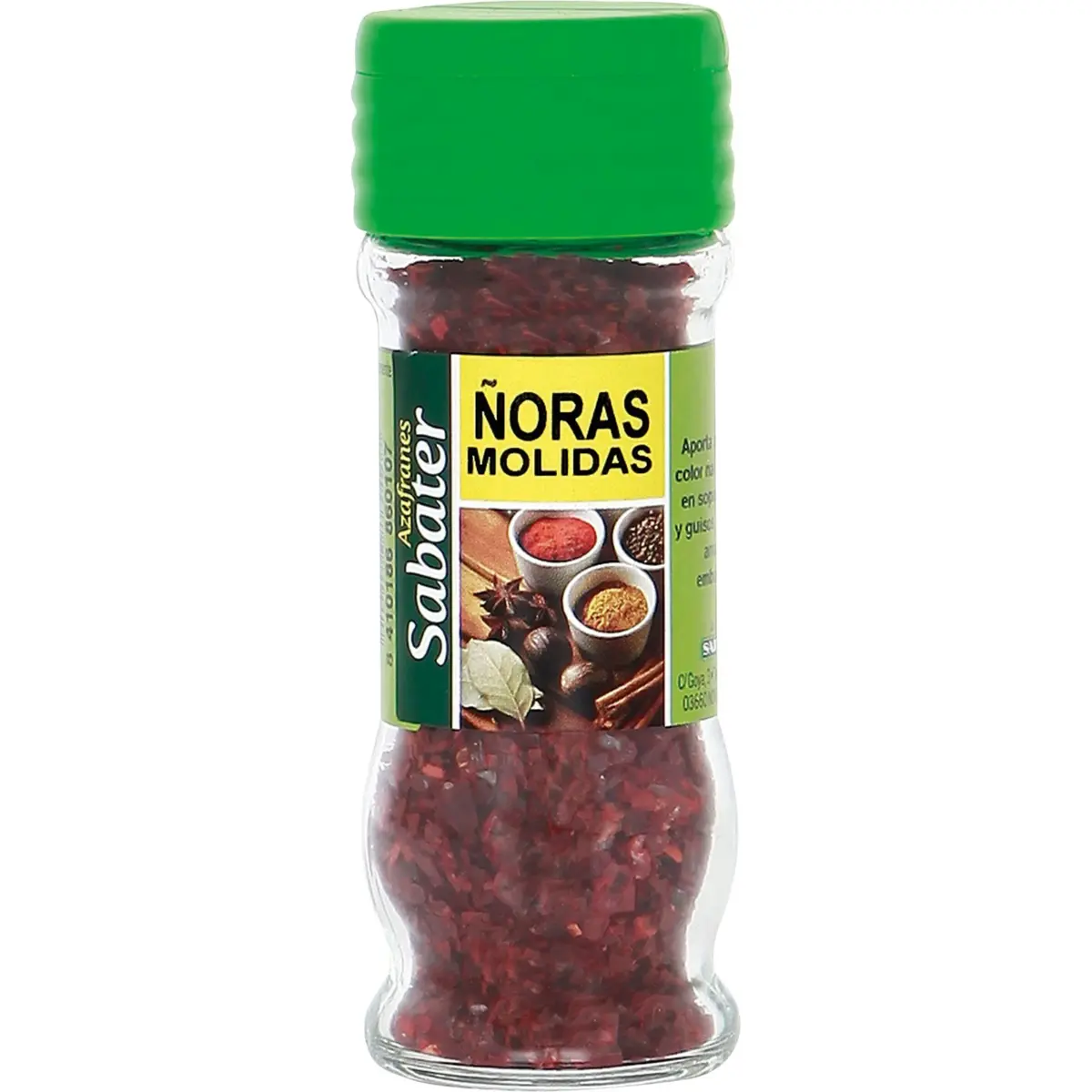 Gemahlene Ñora Sabater im Glas