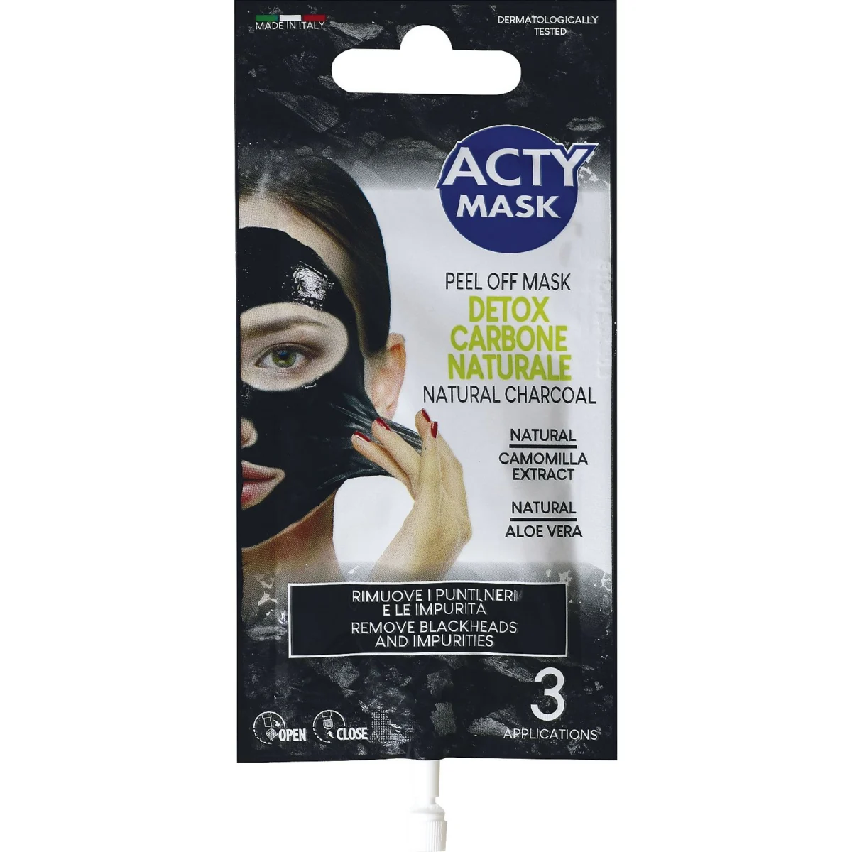 Masque peel-off au charbon Acty Mask