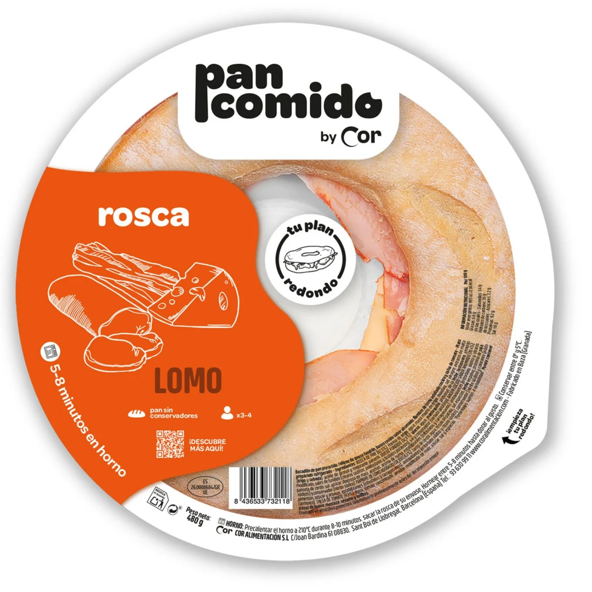 Pain rustique à la longe de porc