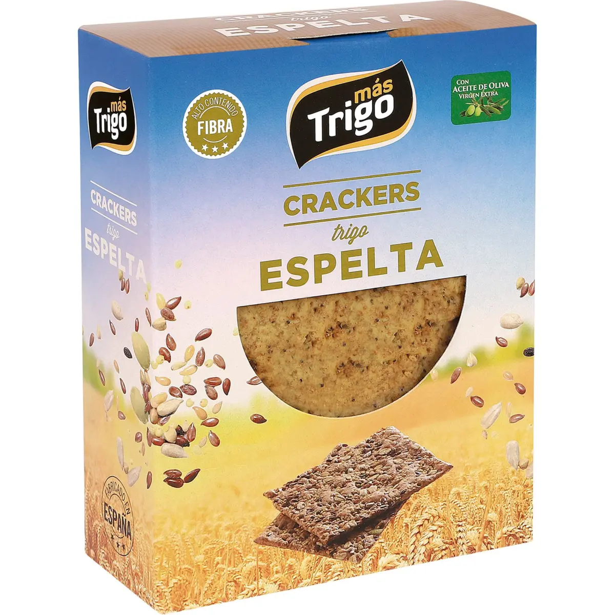 Crackers d’espelta, caixa de 4 paquets Mastrigo