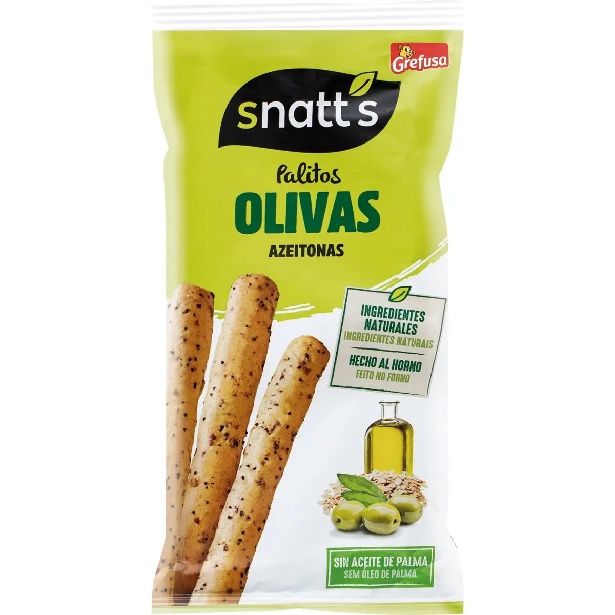 Bastonets de cereals amb olives i sèsam Snatt's
