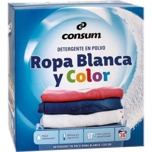 Detergente Polvo Ropa Blanca y Color Consum