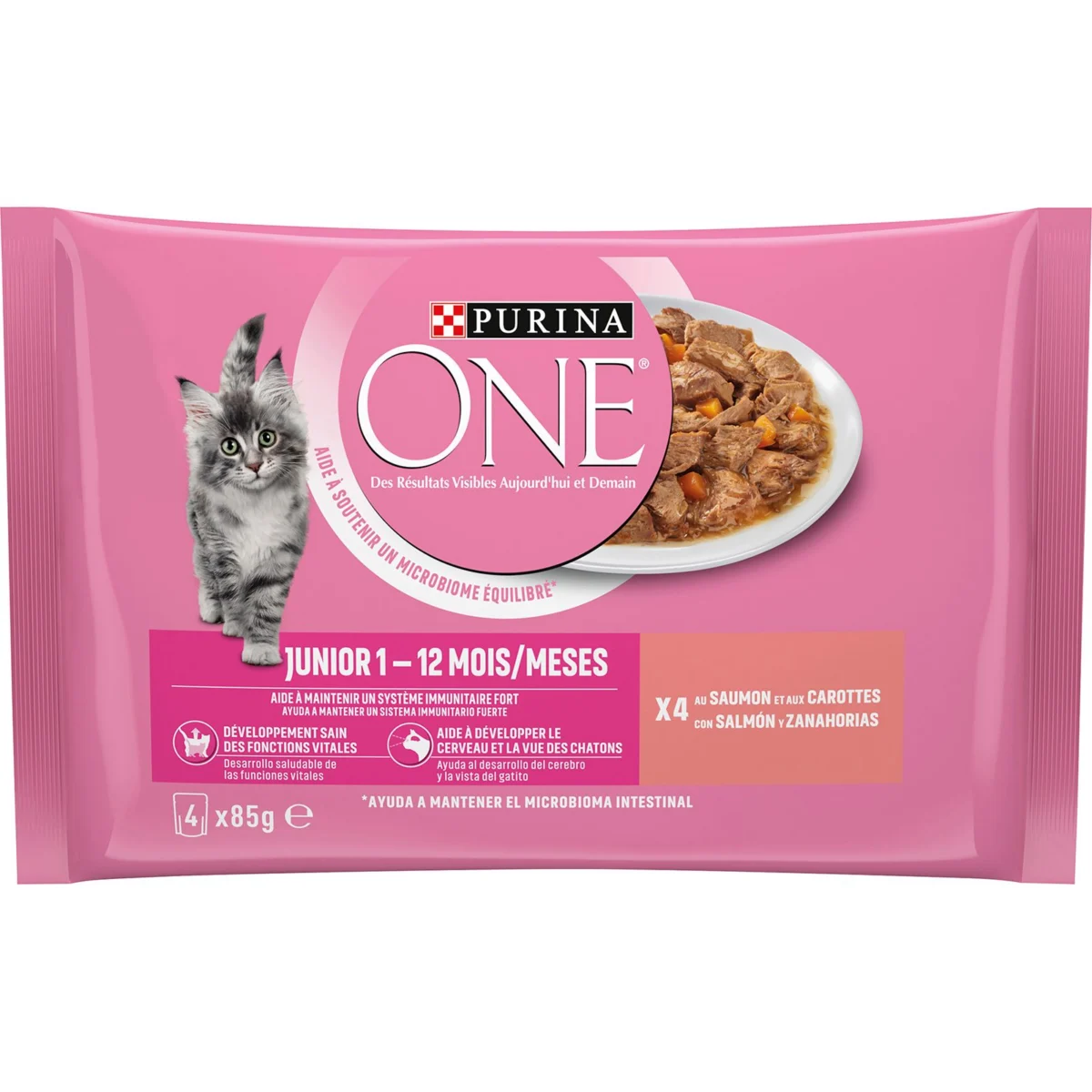 Comida Húmeda Gato Salmón - Zanahoria Purina One