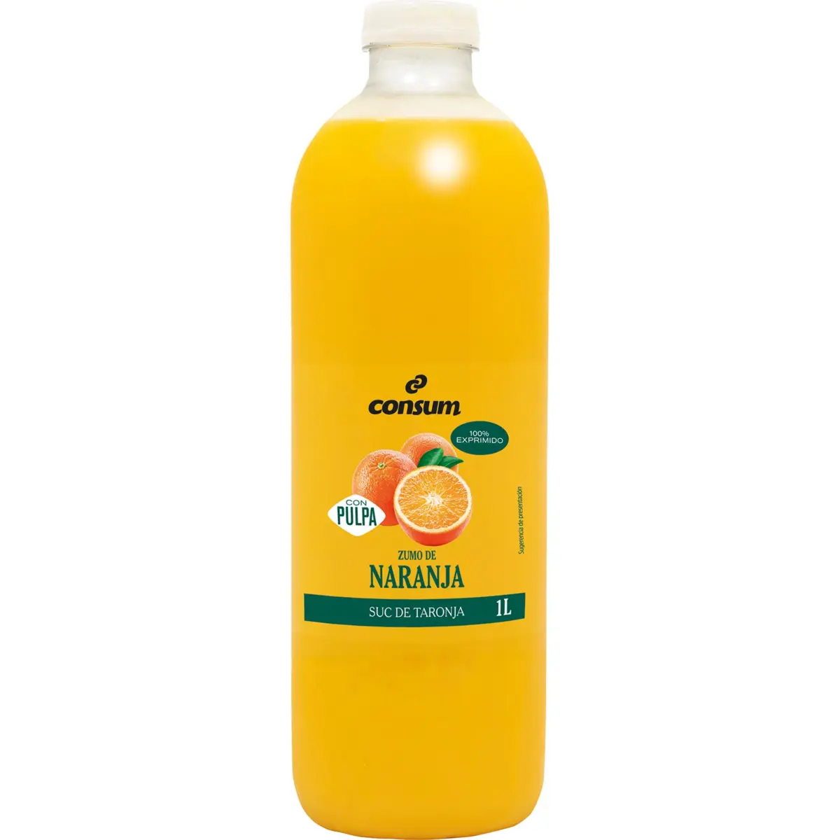 Jus d’orange réfrigéré avec pulpe Consum