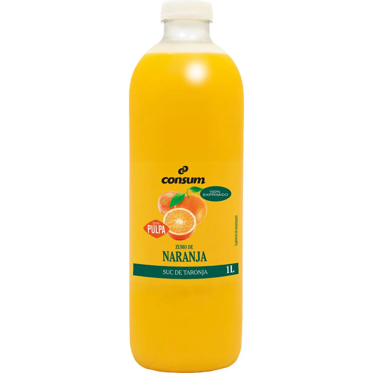Jus d’orange réfrigéré sans pulpe Consum