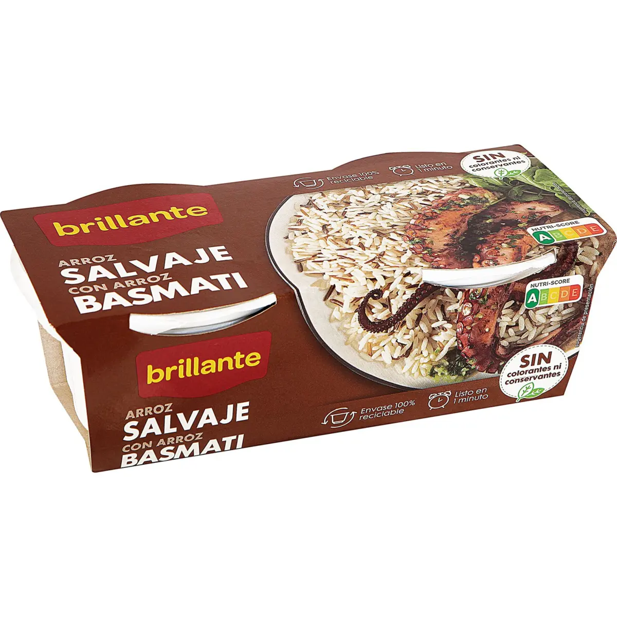 Riz sauvage et basmati Brillante en coupelles
