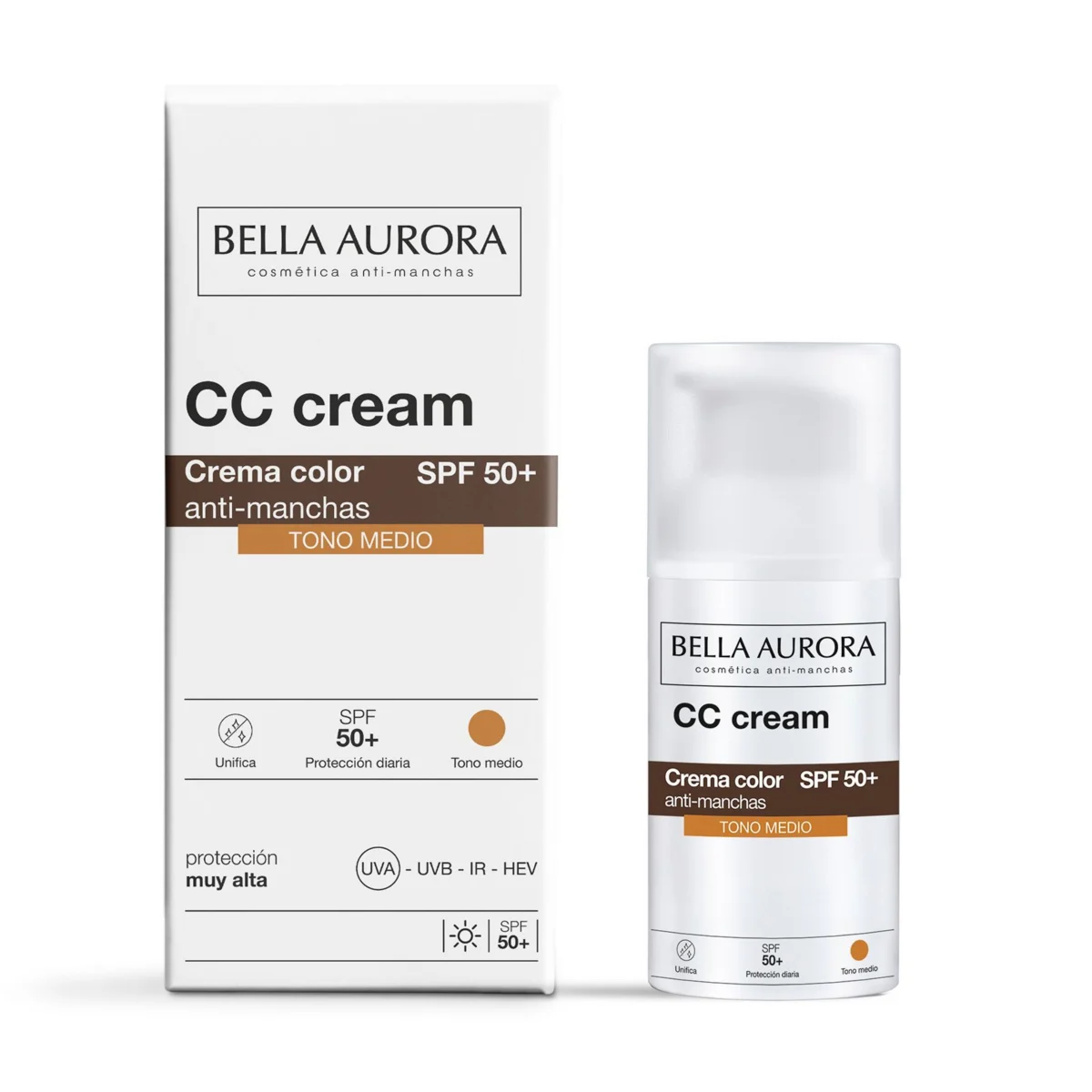 Crème teintée ton moyen Bella Aurora