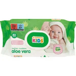 Baby wipes with aloe Consum Kids