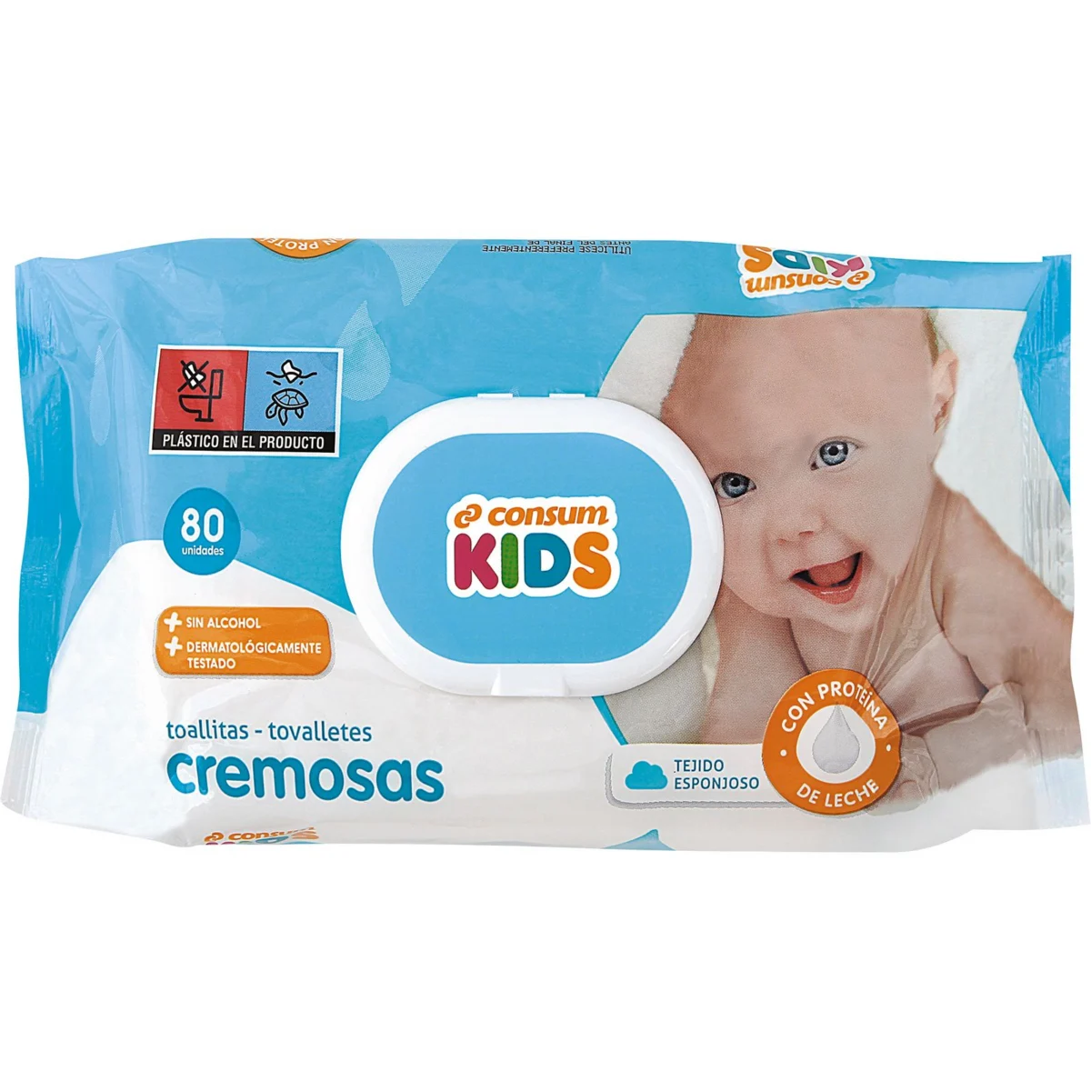 Lingettes crémeuses pour bébé Consum Kids