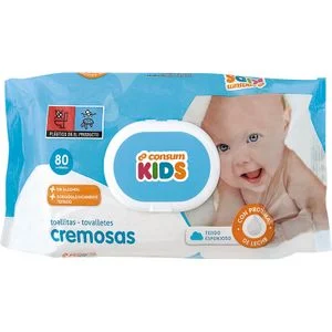 Creamy baby wipes Consum Kids