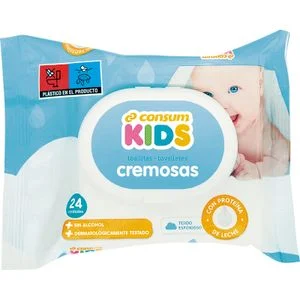 Creamy baby wipes Consum Kids