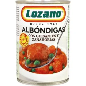 Albóndigas de Ternera Con Guisantes Lozano