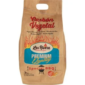 Charbon de bois premium en sac Briquet Sur