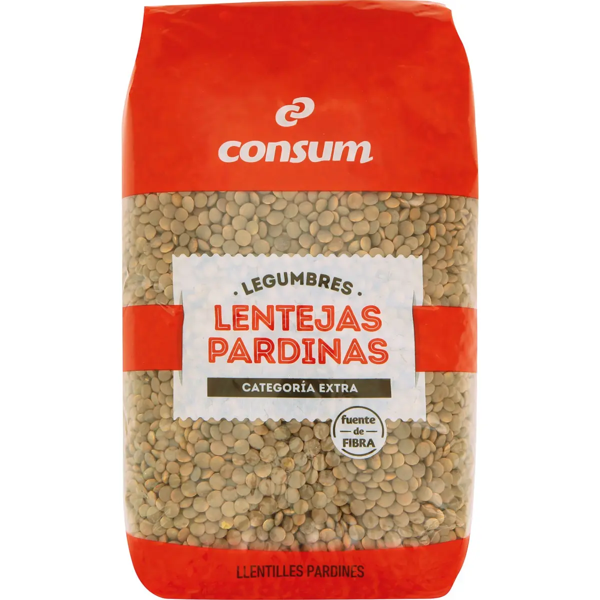 Lentilles Pardina Consum en sachet