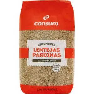 Lentilles Pardina Consum en sachet