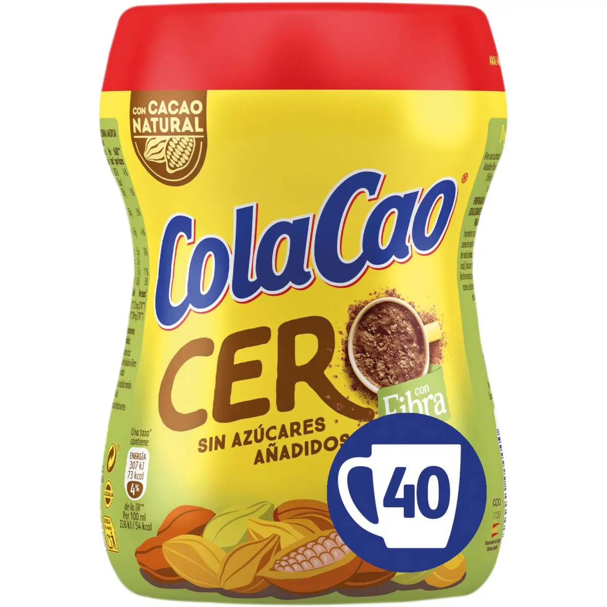 Cacao soluble avec fibres sans sucre Cola Cao