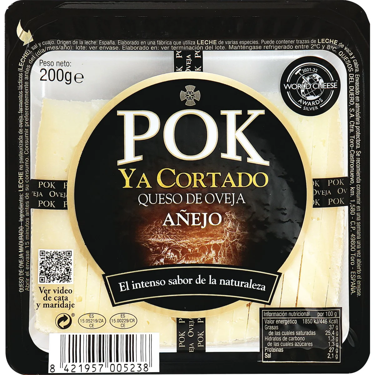 Queso Pok Añejo Ya cortado G.baquero