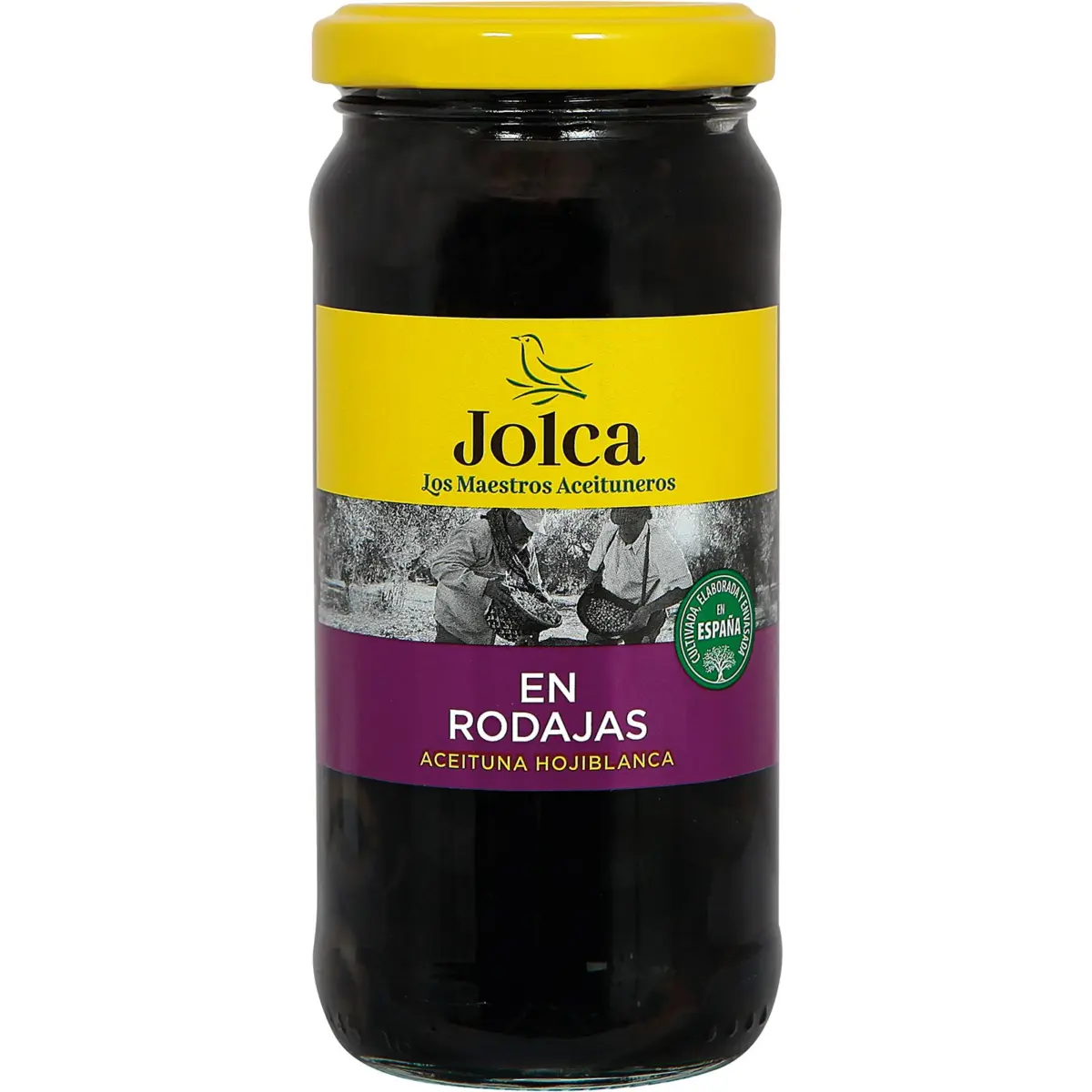 Schwarze Oliven in Scheiben im Glas Jolca