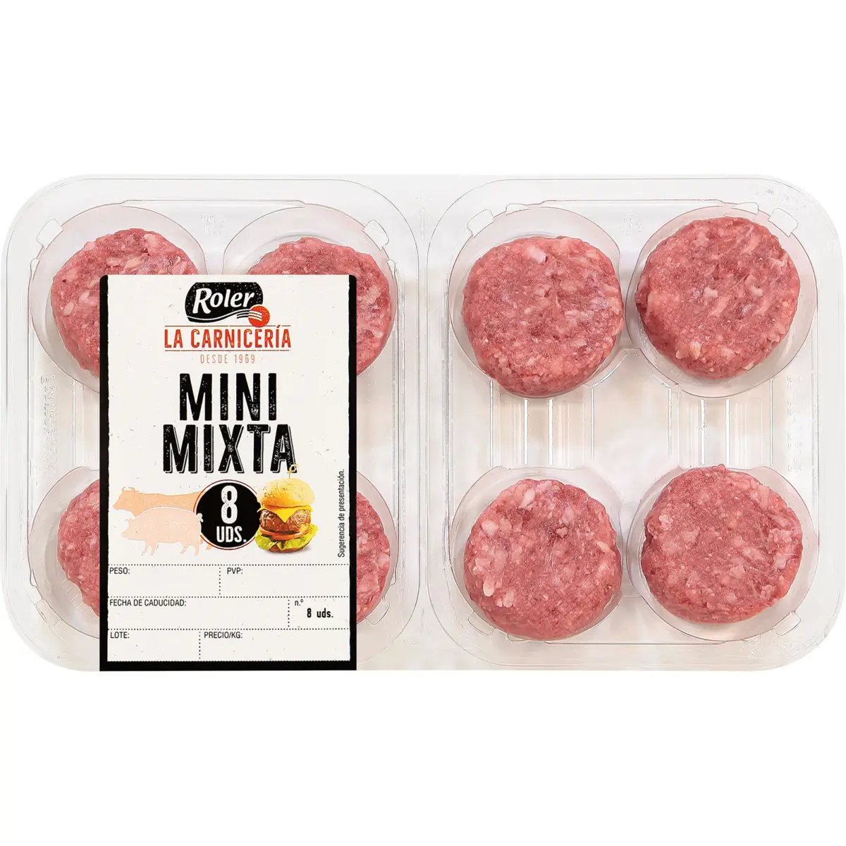 Mixed meat mini burgers Roler