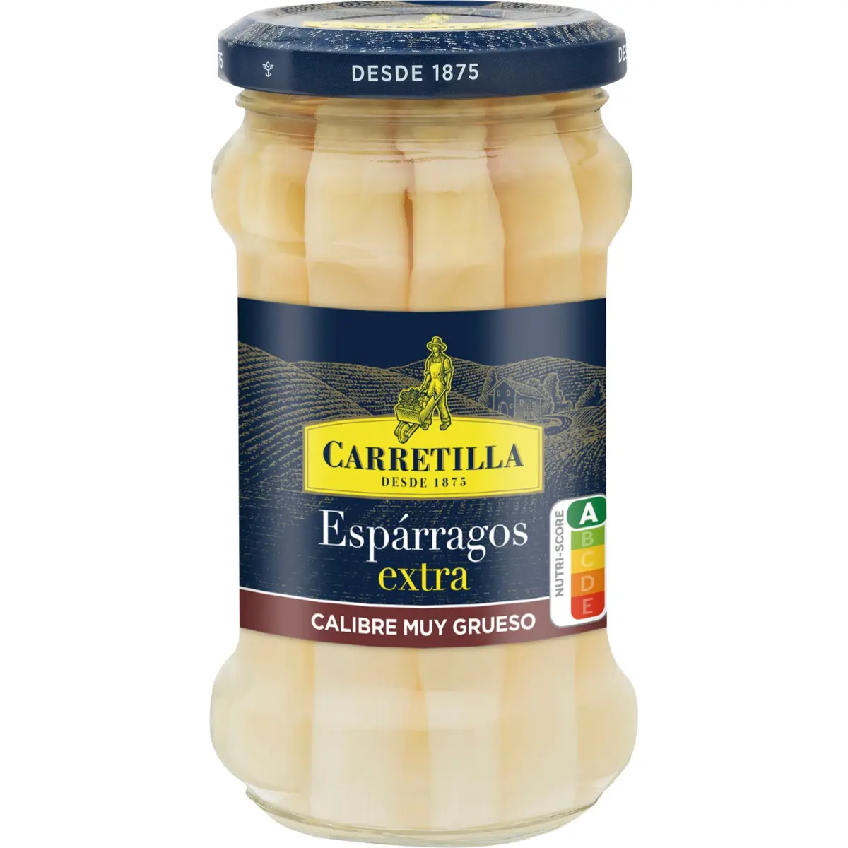 Sehr dicker Spargel, Glas Carretilla